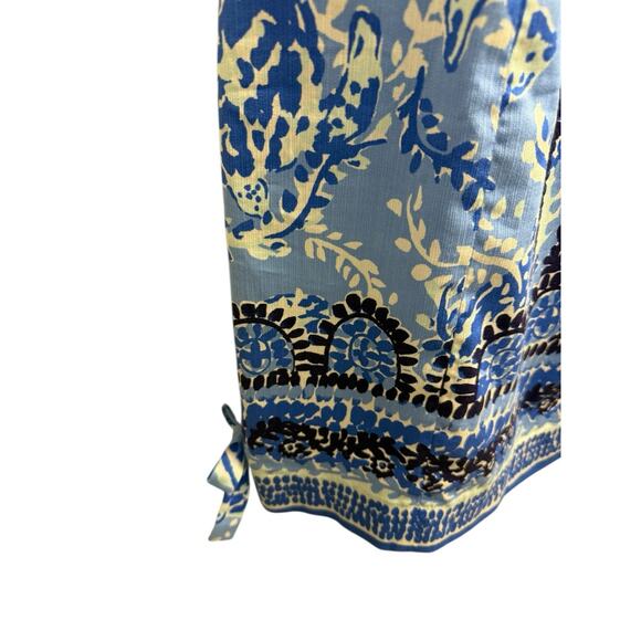 Lilly‎ Pulitzer Mila stretch Blue and White Sheath dress size 2 EUC - Picture 6 of 12